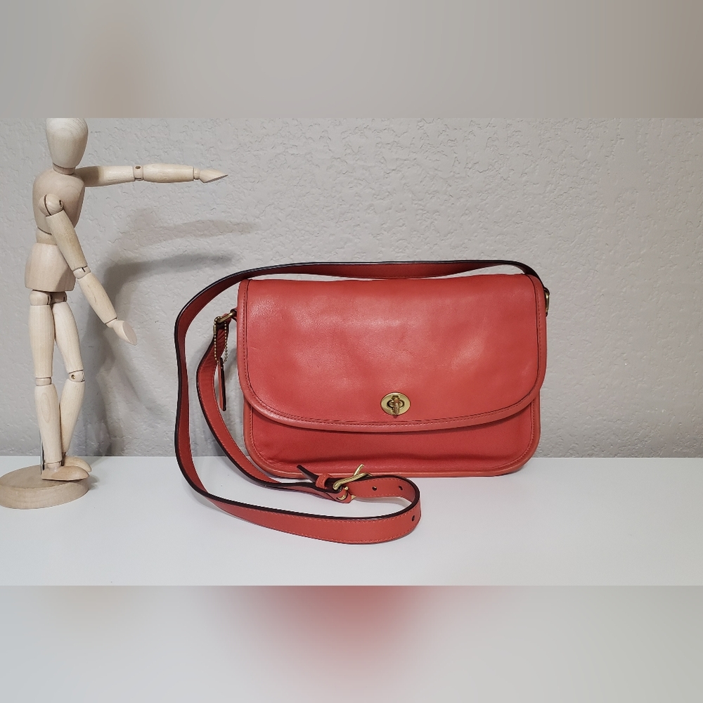 COACH CITY BAG VERMILLON LEATHER 19703